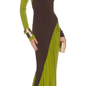 The Abstraction Color Blocked Jersey Dress
Helsa